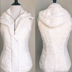 White Lululemon winter vest